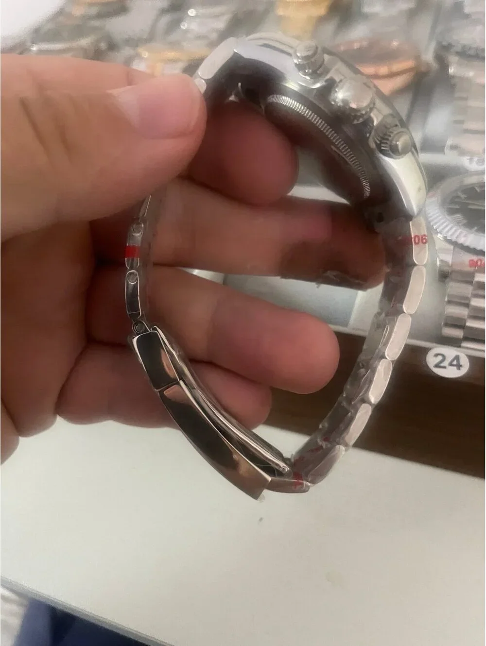 Men's Stainless Steel Mechanical Watch with Sapphire Crystal stock 313
